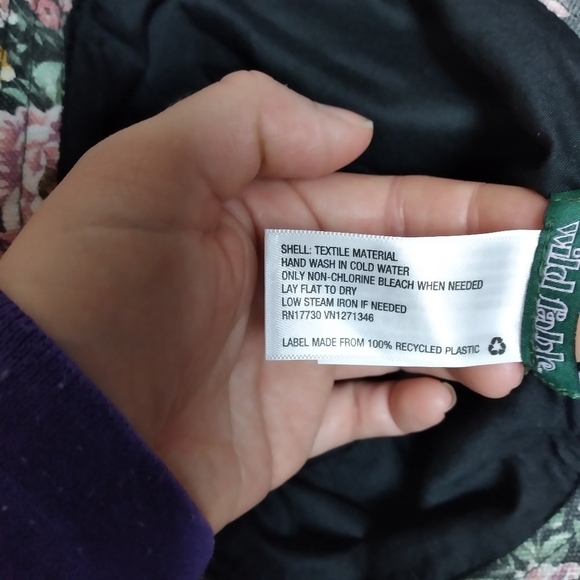 Wild Fable Pink and Black Floral Bucket Hat New with Tags - Picture 6 of 6